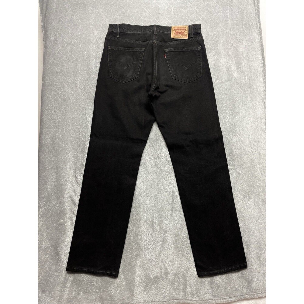 Vintage Levi’s 505 Regular Fit Straight Leg Men's W36 L32 Red Tab Jeans USA Made